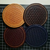 Leather Coaster Set by David Yi