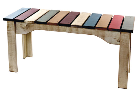 Garden Bench - multi colour