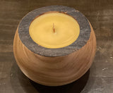 Akwood Wooden Crafts medium candle