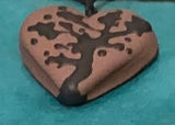 Painted Heart Pendant by Erica Young