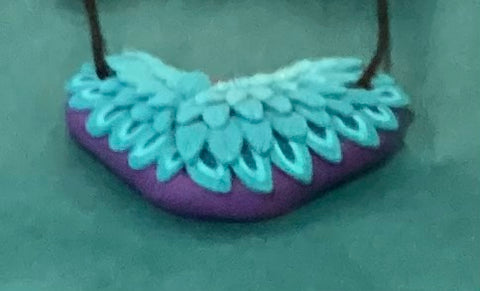 Teal Wings Necklace