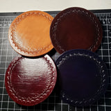 Leather Coaster Set by David Yi