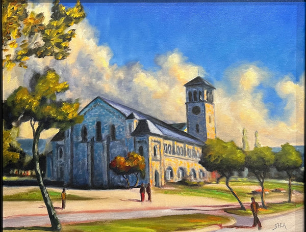 Grant Hall, Queen’s University - original art by Pat Shea