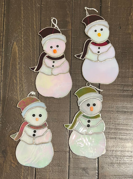 Stained Glass Snowman by Howard Sandles