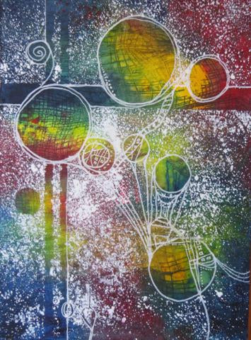 Colourful Balloons - original painting by Carla Miedema