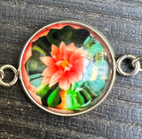 Sterling Silver Bracelet with Art Images Under Glass - by Leslie Welfare