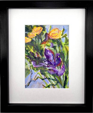Iris and Roses on King Street - original by Everdello (Joanne Stanbridge)