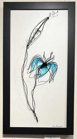 Nana’s Lily - Original Whimsical Wire Art by Donna Harradine