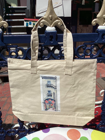 Martello Alley- Large Zippered Tote Bag
