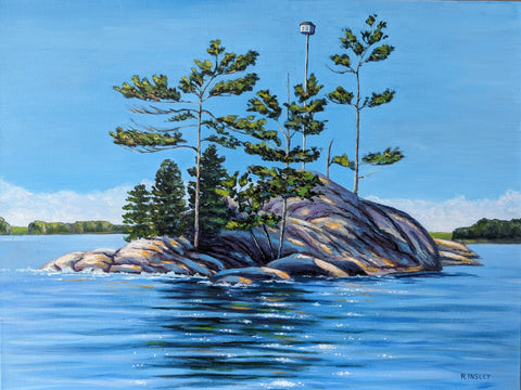 Strictly for the Birds - original painting by Rosalyn Insley
