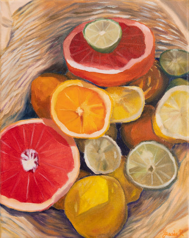 Basket of Fruit by Jessie Russell