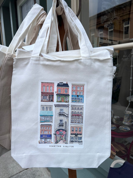 Small Zippered Tote - Downtown Kingston Businesses