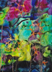 Frog Circle Dance - original painting by Carla Miedema