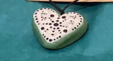 Painted Heart Pendant by Erica Young