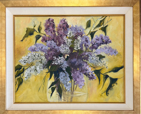 Spring Lilacs - original by Hazel McKegney