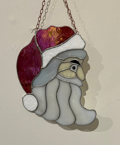 Stained Glass Large Santa by Howard Sandles
