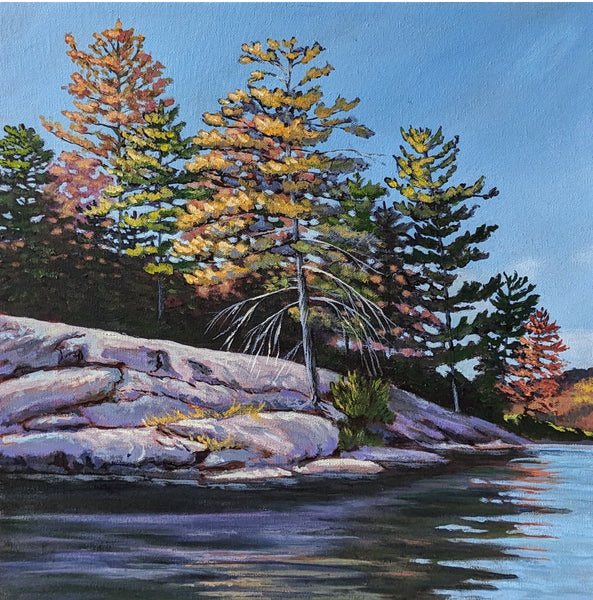 A Shout Out To Autumn - original painting by Rosalyn Insley