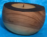 Akwood Wooden Crafts medium candle