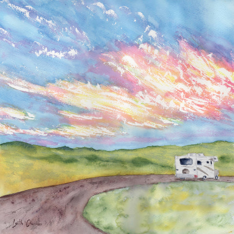 Travelling Light - original painting by Leith Channen