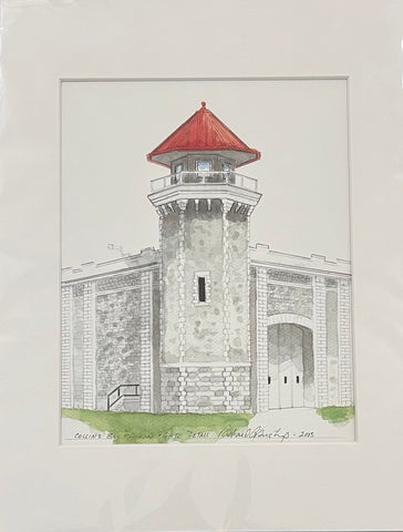 Collins Bay Prison gate detail Print by Richard Armstrong