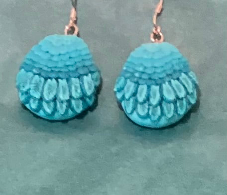 Earrings - Peacock Feather