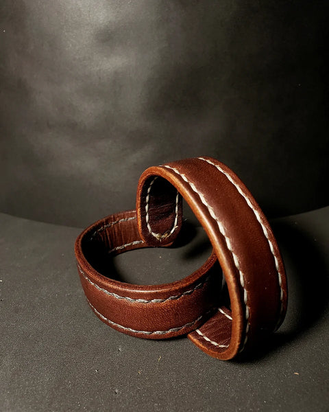 Leather Cuff (brass insert)