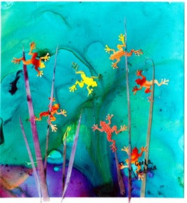 Odd Frog Out - original painting by Carla Miedema