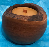 Akwood Wooden Crafts medium candle