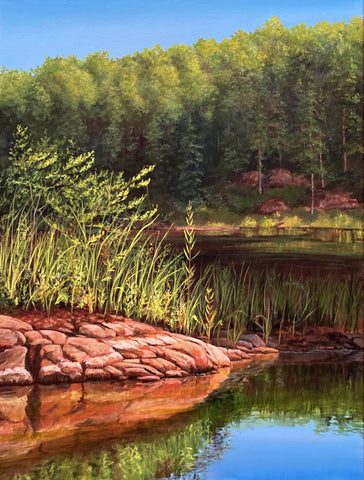 Cascading Light - original painting by Valerie Spence Hounsell