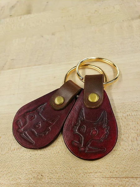 Leather Keychain Tags by David Yi