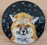 Tile Coasters, original art by Lucy De Sousa