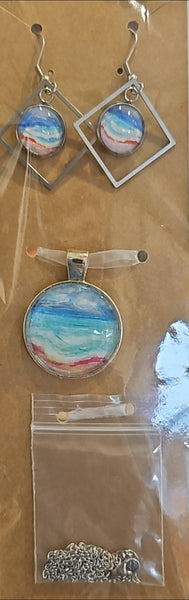 Necklace and Earrings set by Lucy De Sousa