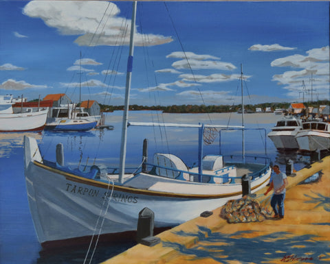 Tarpon Springs Sponger - Original by David Gilmore - 409