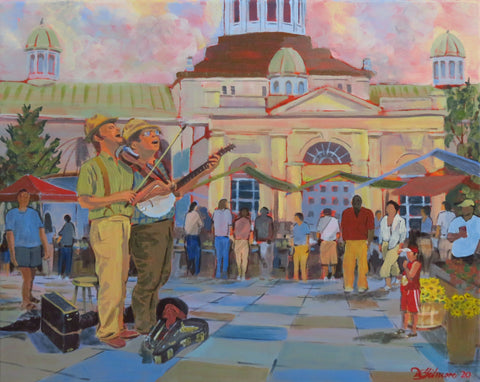 Sheesham and Lotus at City Hall, Kingston - Original by David Gilmore - 424