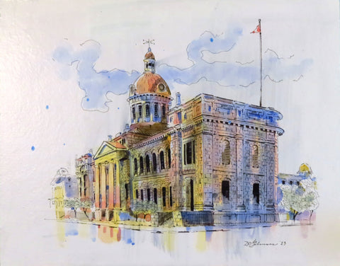 City Hall Northeast Corner, Kingston - Original by David Gilmore - 538