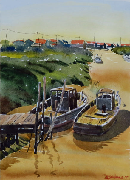 Brouage Harbour, France - Original by David Gilmore - 365