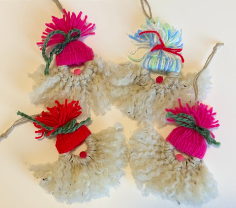 Christmas gnome Santa ornaments Gail