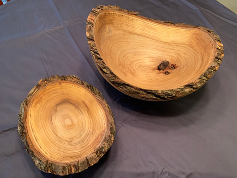 Live Edge Elm Bowl Pairing #1025 & #1026