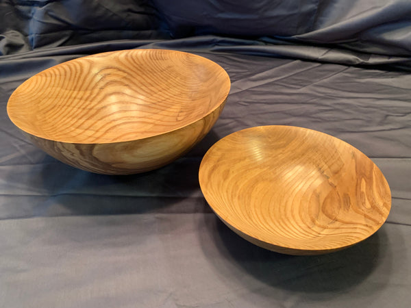 Thin-walled Ash Bowl Set #1109 & 1110