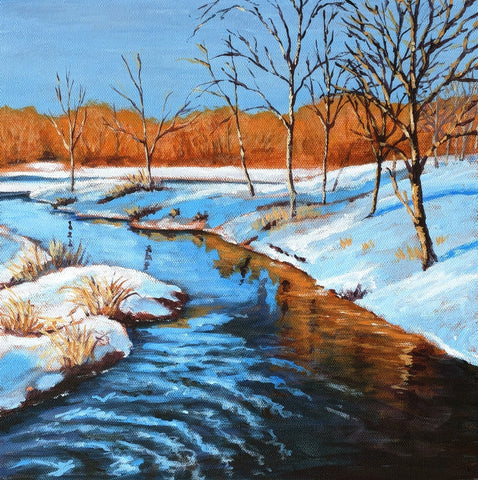 Running Hot And Cold - original painting by Rosalyn Insley