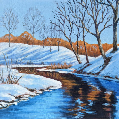 River Run - original painting by Rosalyn Insley