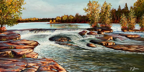 Chutes and Shallows - original painting by Valerie Spence Hounsell