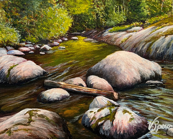 Over the Edge - original painting by Valerie Spence Hounsell