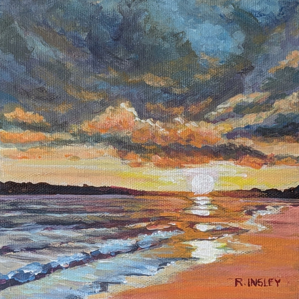 A Thousand Sunsets #28 - original painting by Rosalyn Insley