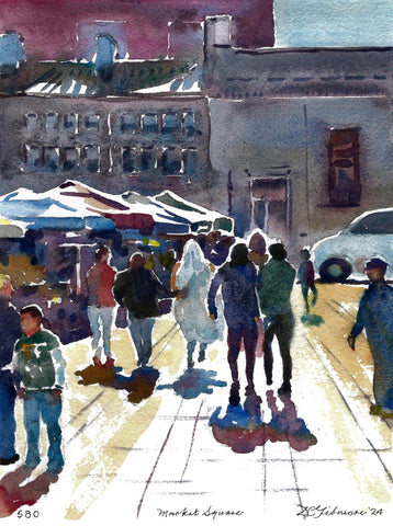 Market Square  2024 - Original by David Gilmore - 580