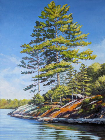 Summer Shore - original painting by Rosalyn Insley