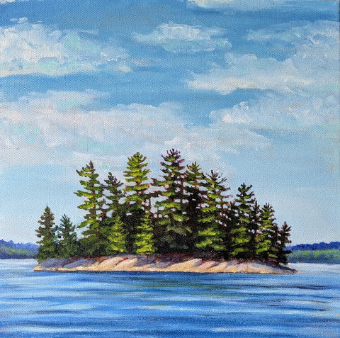 Going with the Flow - original painting by Rosalyn Insley