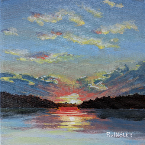 A Thousand Sunsets #40 original painting by Rosalyn Insley