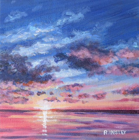 A Thousand Sunsets #38 original painting by Rosalyn Insley