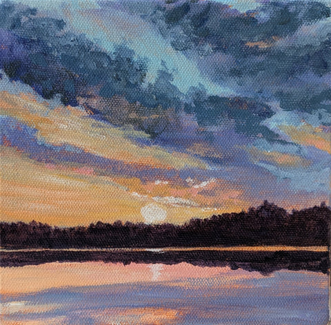 A Thousand Sunsets #42 original painting by Rosalyn Insley